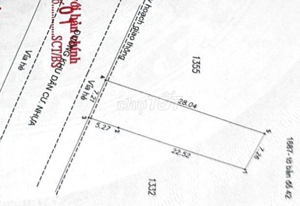 Cần bán lô đất, sổ hồng, thổ cư 201,8 m2 gần khu dân cư Biconsi