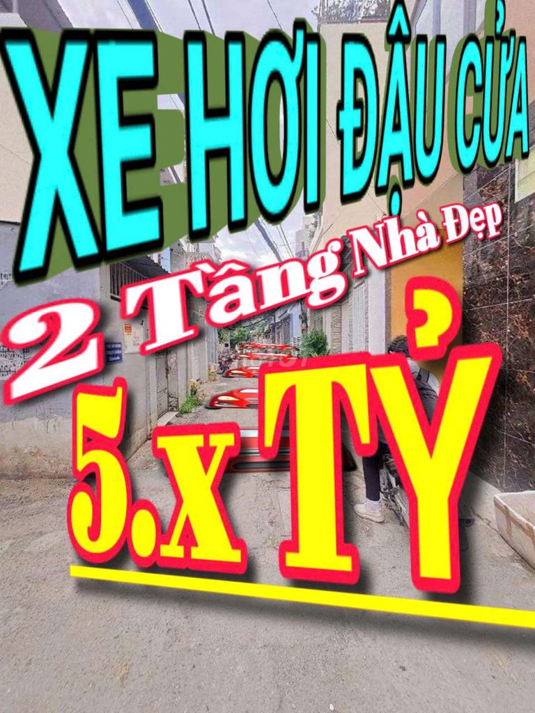 BÁN NHÀ 2 TẦNG 🚘 Xe Hơi Đậu Cửa - 48.2m² - Chỉ 5.6x TỶ - #GÒ_VẤP