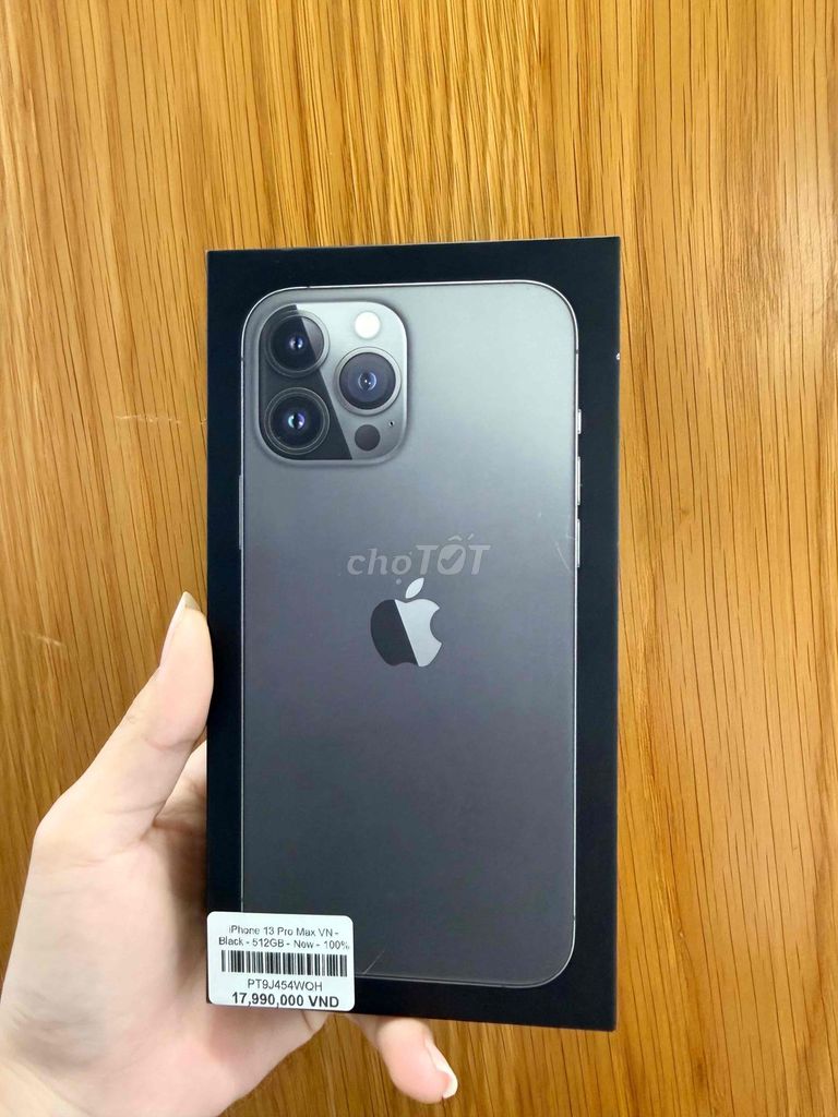 Apple iPhone 13 Pro Max 512GB Đen VN New seal. Mua bán Điện thoại tại Quận Ninh Kiều Cần Thơ được đăng bởi Minh Phát hình 1