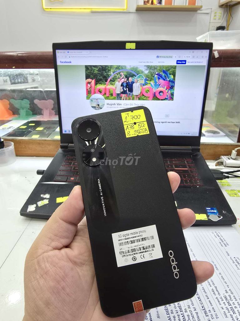 Oppo A78 5G 8GB 256GB . Mua bán Điện thoại tại Thành phố Long Xuyên An Giang được đăng bởi Facebook Cầm Đồ Thúy Vân hình 1