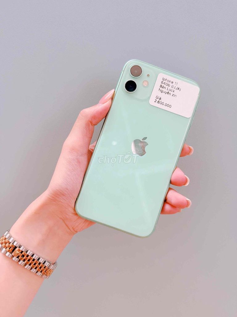 Ip11 64GB Xanh , Lock ⭐️⭐️Nguyên zin, giá tốt✔️✔️. Mua bán Điện thoại tại Thành phố Huế Thừa Thiên Huế được đăng bởi Cầm Đồ Thanh Lý  hình 1
