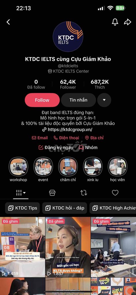 Khóa học IELTS KTDC A2-C1 08/07. Dịch vụ tại Quận 1 Tp Hồ Chí Minh được đăng bởi Tuyết Ánh hình 1