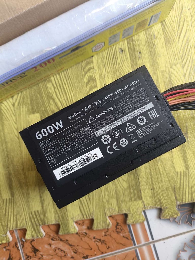 Nguồn Cooler Master Elite V3 600W Đen. Mua bán Linh kiện (RAM, Card...) tại Huyện Ba Vì Hà Nội được đăng bởi Nguyễn Thị Thanh Hoa hình 1