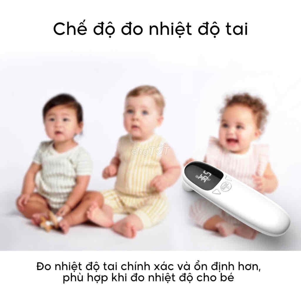 Nhiệt kế điện tử bấm đo trán, tai