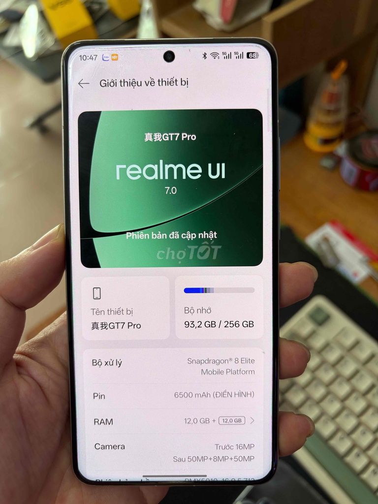 Realme GT7 Pro 12GB/256GB Snapdragon 8 Elite 98%. Mua bán Điện thoại tại Quận Thanh Xuân Hà Nội được đăng bởi cửa hàng điện thoại giá rẻ hình 1