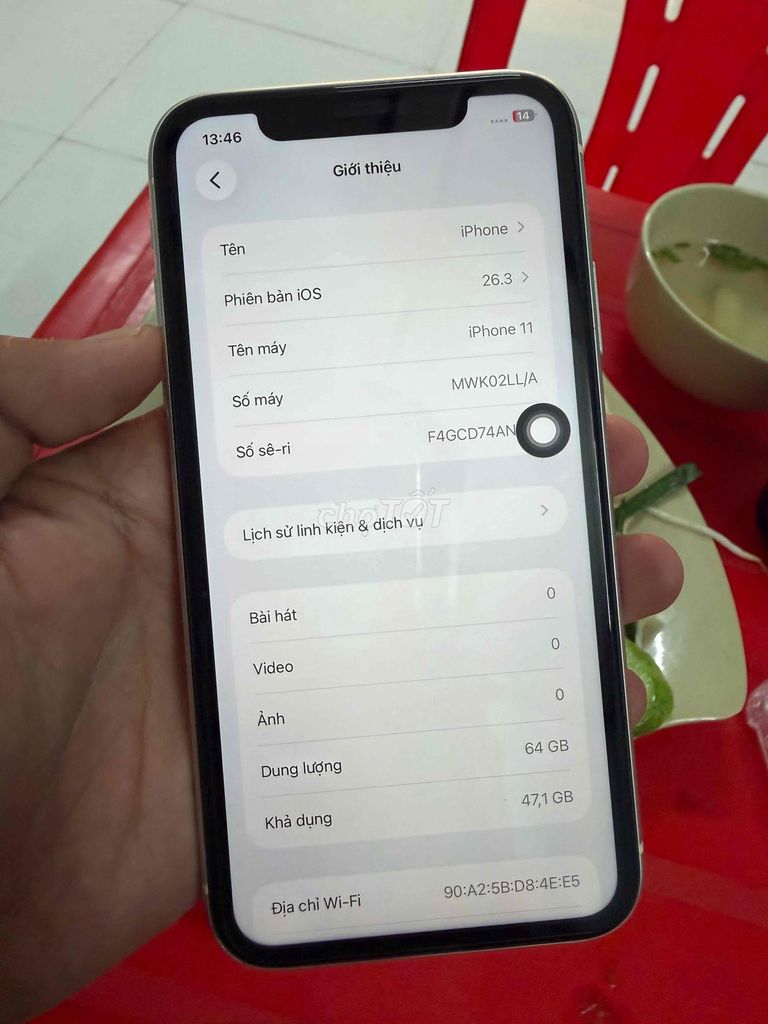 Apple iPhone 11 64GB Trắng. Mua bán Điện thoại tại Thành phố Tây Ninh Tây Ninh được đăng bởi cầm đồ  hình 1