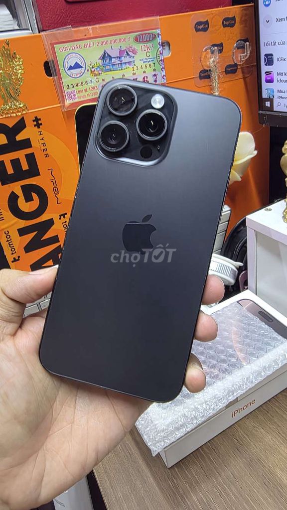Apple iPhone 15 Pro Max 256GB Đen. Mua bán Điện thoại tại Quận 4 Tp Hồ Chí Minh được đăng bởi Nguyễn Nhân hình 1