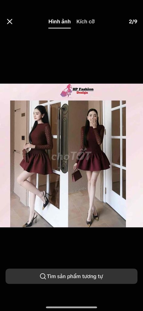 Đầm Nữ Đỏ đô Size S. Mua bán Quần áo tại Huyện Phú Thiện Gia Lai được đăng bởi vyvy hình 1