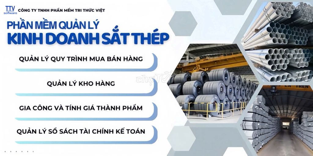 Phần mềm kinh doanh, gia công sắt thép, inox, vlxd. Dịch vụ tại Quận Tân Bình Tp Hồ Chí Minh được đăng bởi Phần mềm Tri Thức Việt hình 1