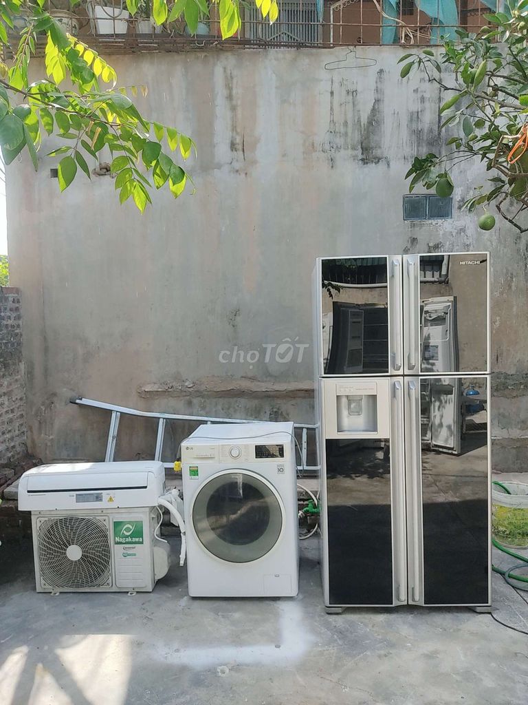 Tủ lạnh Hitachi 550 lít 4 cánh-máy giặt - điều hoà. Mua bán Tủ lạnh tại Huyện Thanh Trì Hà Nội được đăng bởi Tuan hình 1