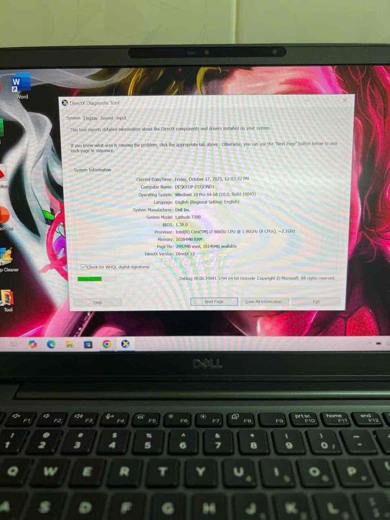 Dell latitude 7300. Mua bán Laptop tại Thành phố Tân An Long An được đăng bởi Lê Huỳnh Duy hình 3