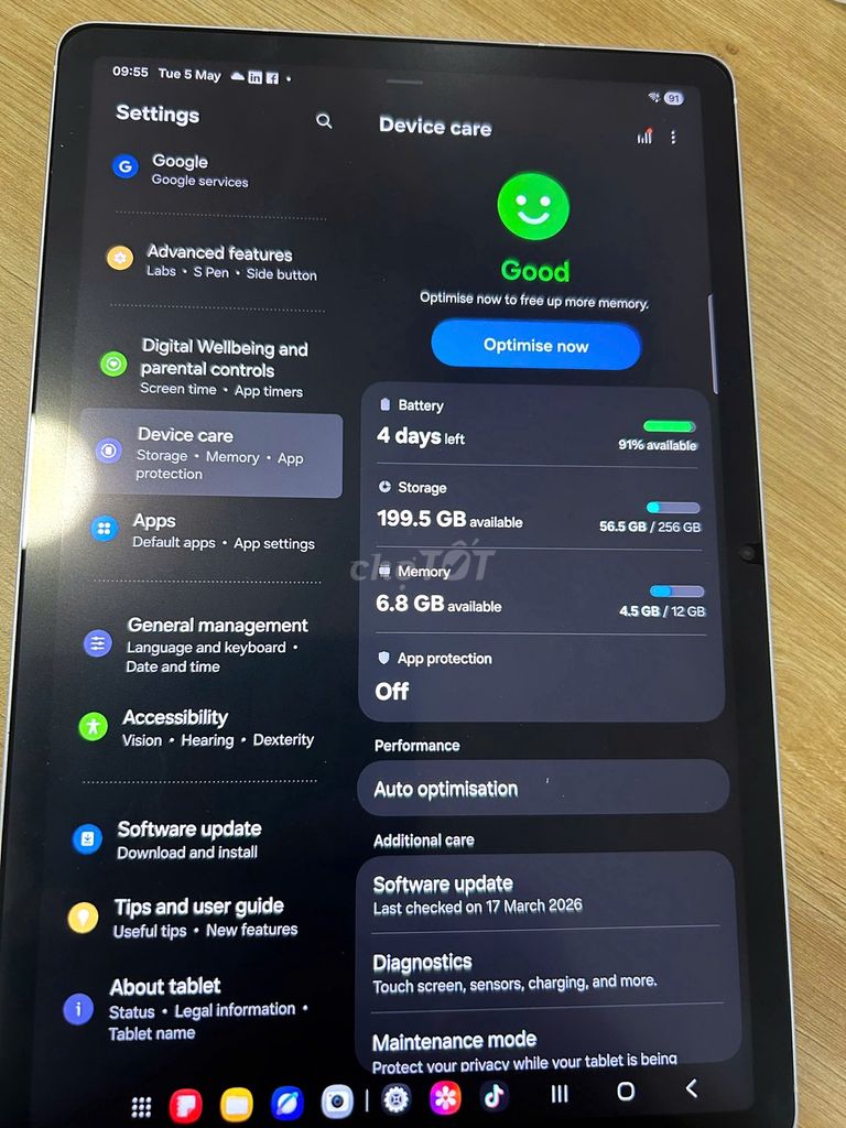 Samsung Galaxy Tab S10 FE Bạc 256GB. Mua bán Máy tính bảng tại Thành phố Thủ Đức Tp Hồ Chí Minh được đăng bởi LẠI VĂN THANH hình 1