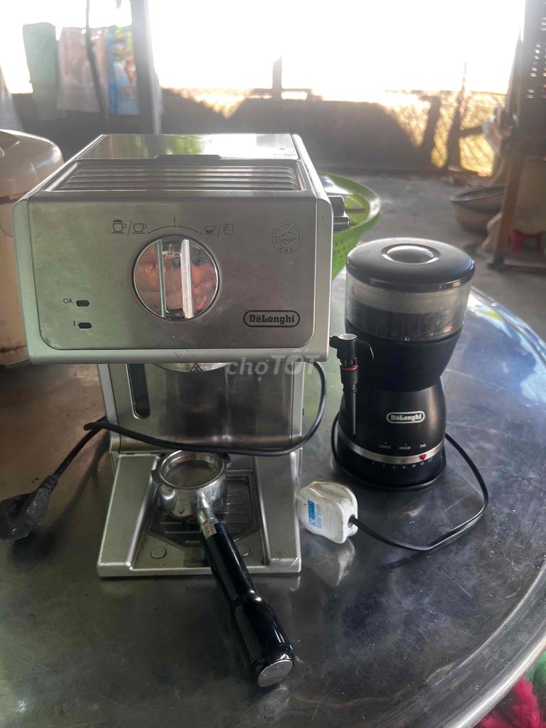 thanh lý bộ máy pha cà phê và máy xay delonghi