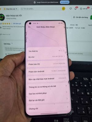 XIAOMI 11 8GB.128GB SNAP 888 PIN 4600 ZIN MƯỢT