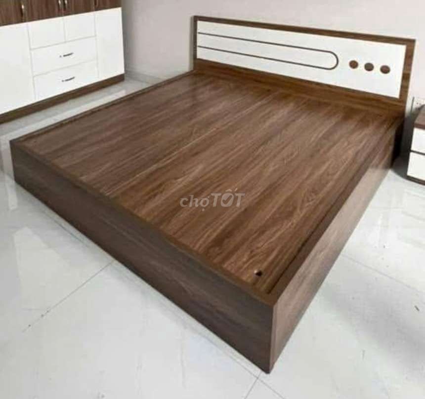 GIƯỜNG HỘP GỖ CÔNG NGHIỆP MDF 1M6*2M CÓ HỘP KÉO