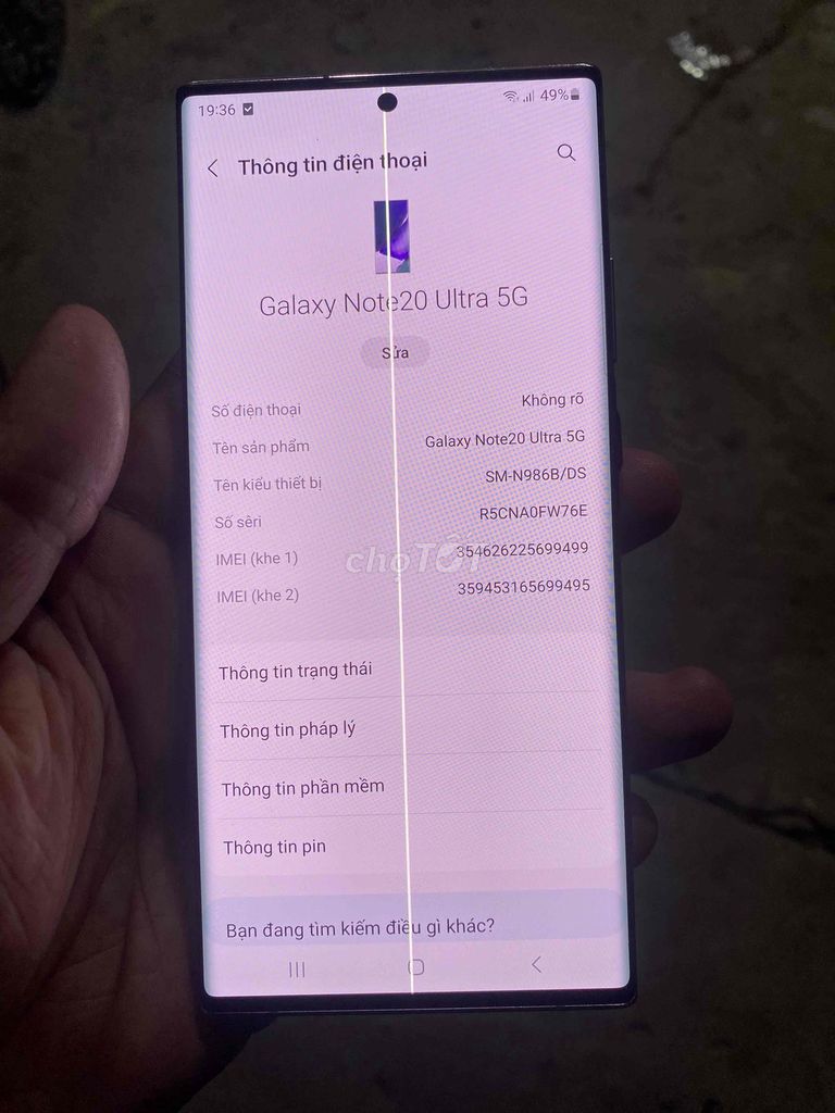 samsung note 20ultra 5g. Mua bán Điện thoại tại Huyện Cù Lao Dung Sóc Trăng được đăng bởi Hoàng Anh hình 1