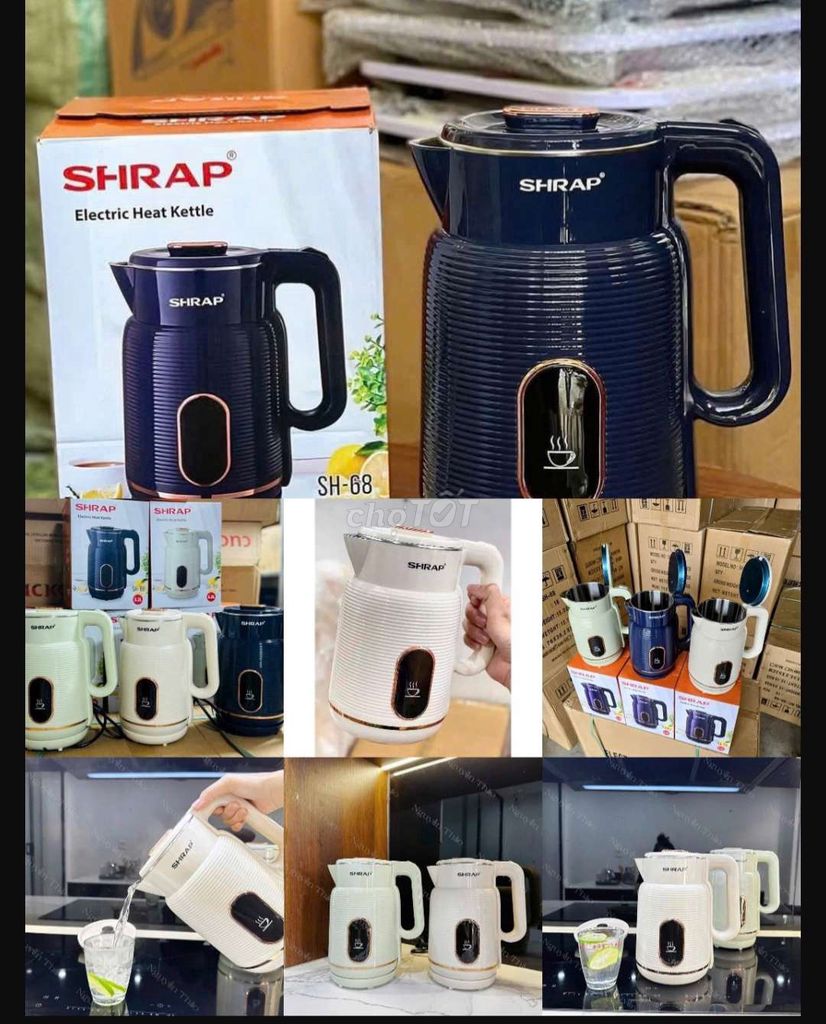 Ấm siêu tốc SHRAP SH-68 3.2L 255k. Mua bán Bếp, lò, đồ điện nhà bếp tại Quận Thanh Khê Đà Nẵng được đăng bởi Gia Dụng Thủy Lê hình 1