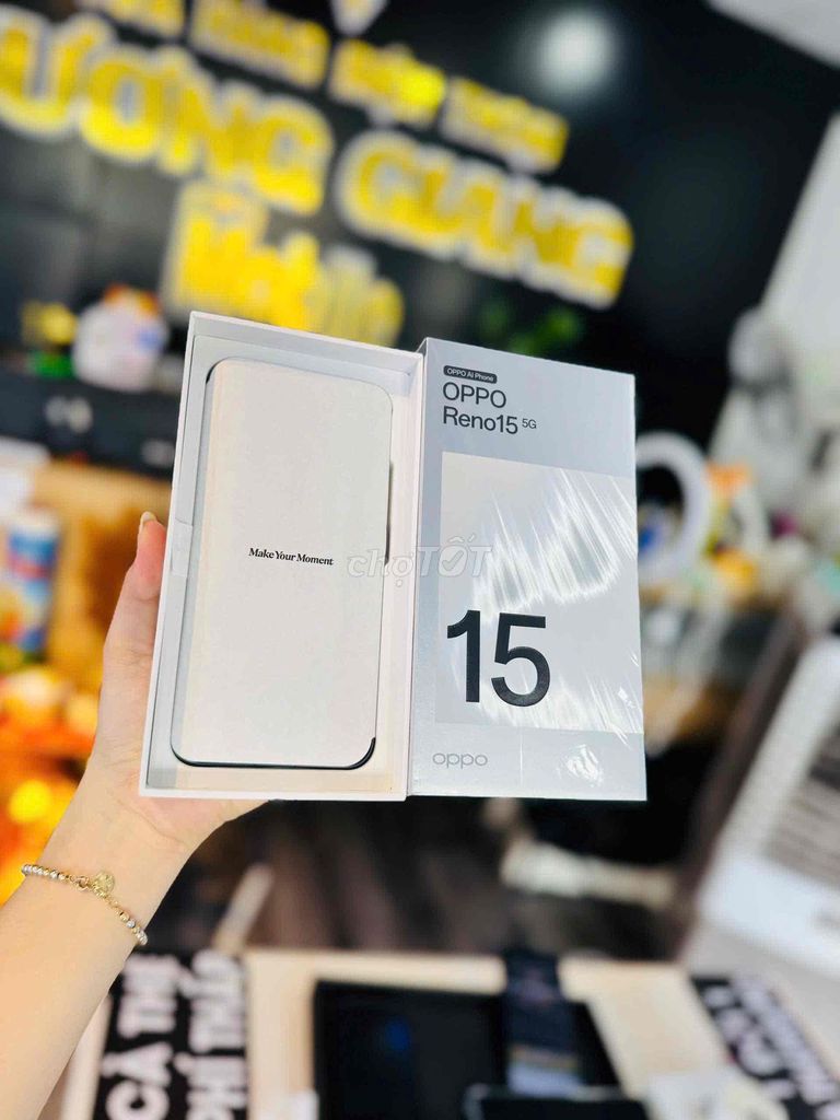 Oppo Reno 15 5G 12G/256GB fullbox giá quá yêm. Mua bán Điện thoại tại Thành phố Bến Tre Bến Tre được đăng bởi HươngGiangmobile hình 1