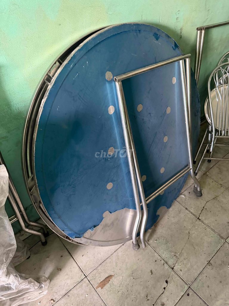 Bàn ăn Inox Xanh. Mua bán Bàn ghế tại Thành phố Thủ Đức Tp Hồ Chí Minh được đăng bởi Dao xuan hoa hình 1