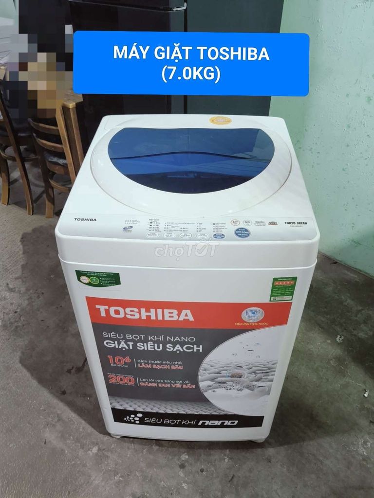 Máy giặt Toshiba 7.0KG Trắng. Mua bán Máy giặt tại Thành phố Nha Trang Khánh Hòa được đăng bởi Bảo trì điện lạnh Nha Trang hình 1