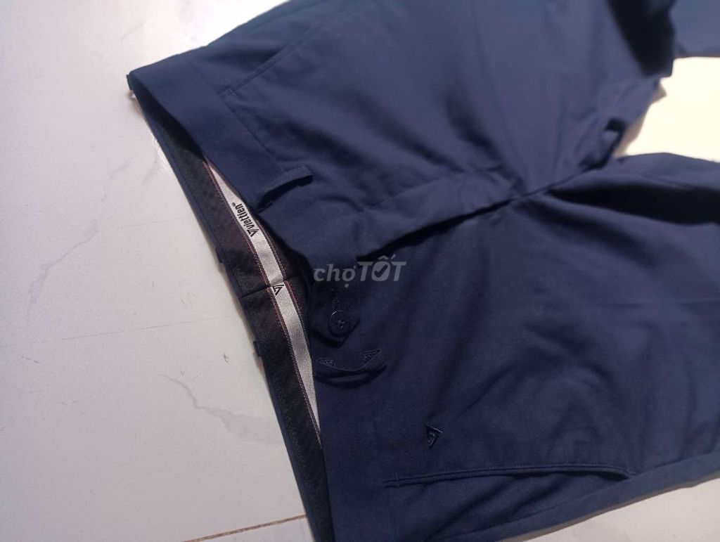 Quần tây nam Viettien Xanh đen Slim fit size 29/30. Mua bán Quần áo tại Quận Ninh Kiều Cần Thơ được đăng bởi Đồ si chất siêu rẻ  hình 1