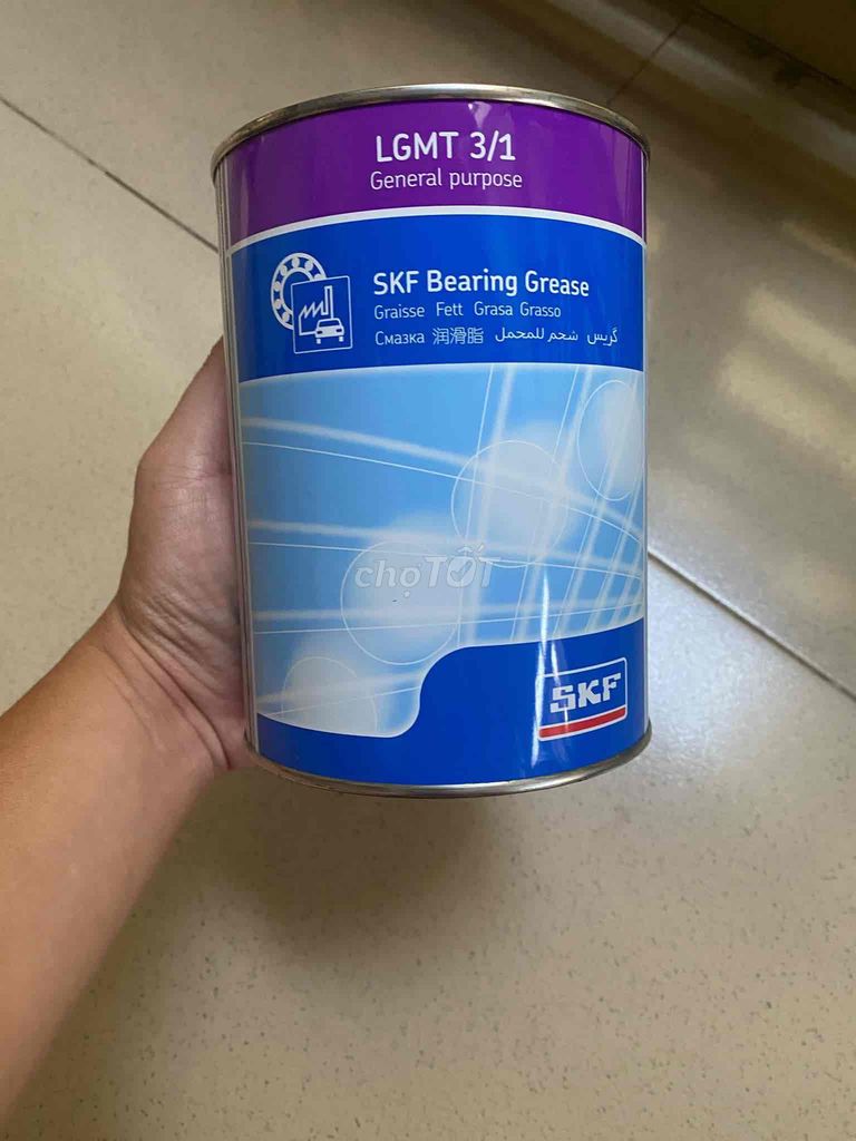 Thanh lý Mỡ Bôi Trơn SKF - LGMT 3/1. Lon 1kg