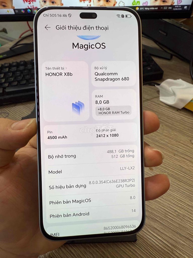 Honor X8B 512GB Bạc. Mua bán Điện thoại tại Thành phố Thuận An Bình Dương được đăng bởi Nguyễn Hữu Đô hình 1
