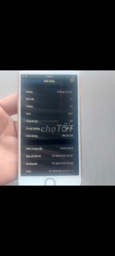 Apple iPhone 7 Lock 128GB Vàng hồng. Mua bán Điện thoại tại Quận Gò Vấp Tp Hồ Chí Minh được đăng bởi Nguyen Nguyen hình 1