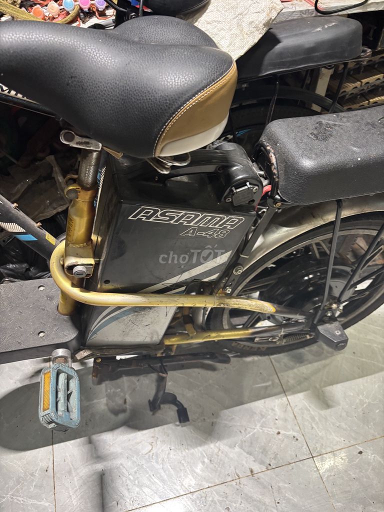 Xe đạp điện Asama A-48 Đen, Vàng. Mua bán Xe điện tại Quận 3 Tp Hồ Chí Minh được đăng bởi Bui Huu NGhia hình 1