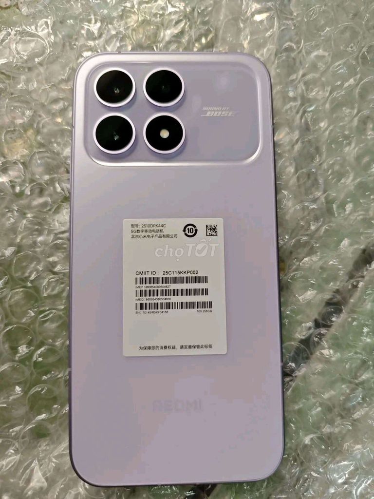 Xiaomi Redmi K90 12GB/256GB Tím B or GL. Mua bán Điện thoại tại Quận 5 Tp Hồ Chí Minh được đăng bởi Highnee hình 1