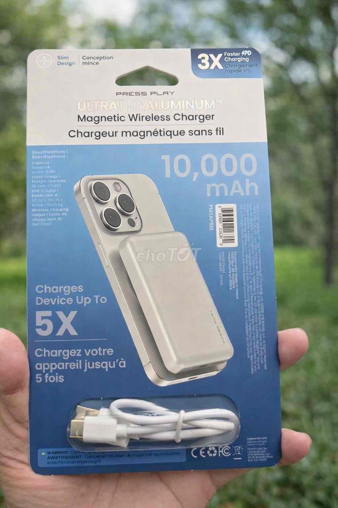 Pin sạc dự phòng Press Play 10000mAh. Mua bán Phụ kiện (Màn hình, Chuột...) tại Quận 11 Tp Hồ Chí Minh được đăng bởi Phụ kiện Trường Linh hình 1