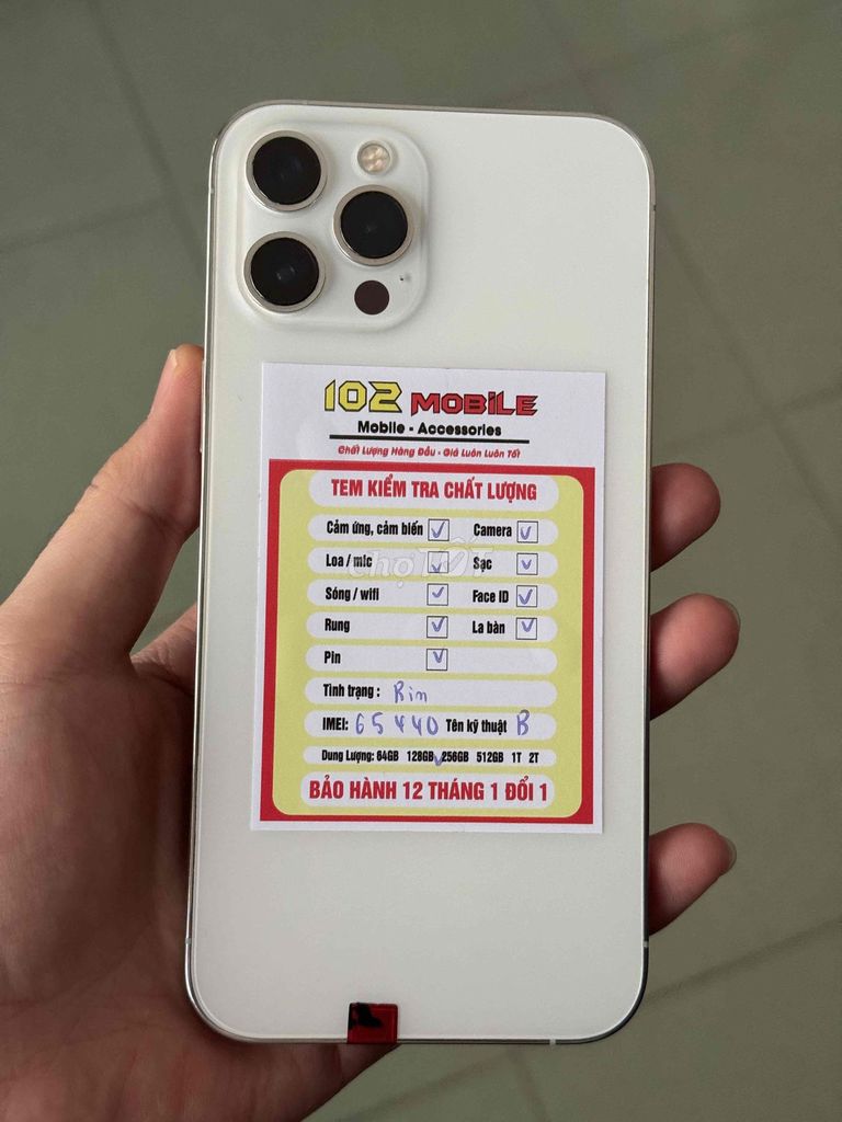 iPhone 12 Pro Max 64GB Trắng máy đẹp keng. Mua bán Điện thoại tại Thành phố Buôn Ma Thuột Đắk Lắk được đăng bởi Nguyễn Hoàng hình 1