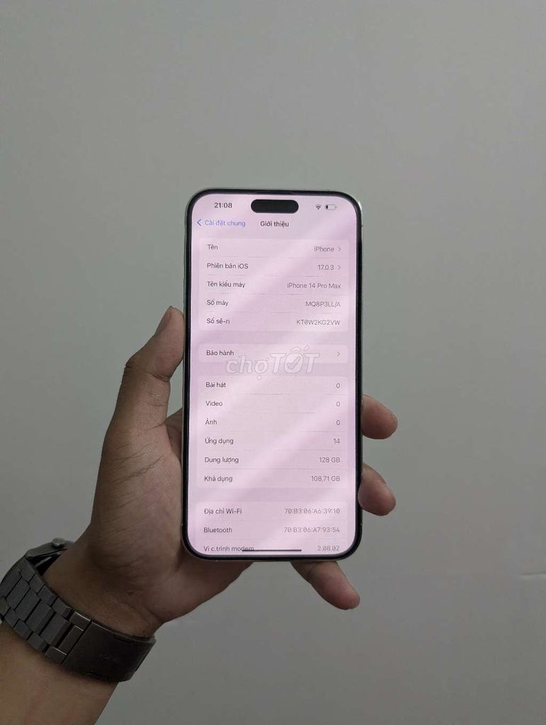 Apple iPhone 14 Pro Max 128GB Bạc. Mua bán Điện thoại tại Thị xã Duy Tiên Hà Nam được đăng bởi đức anh hình 1