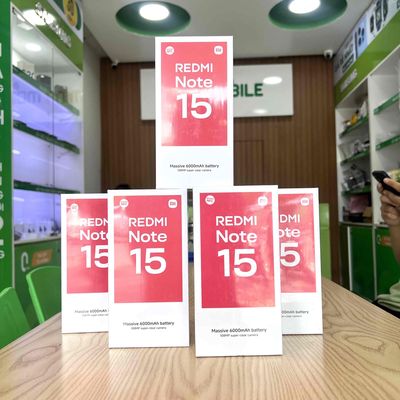 Xiaomi Redmi Note 15 128GB Tím, Đen, Xanh