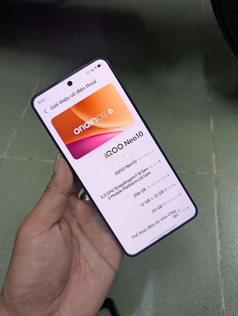 iQOO Neo10 12GB/256GB Đen. Mua bán Điện thoại tại Quận Tân Phú Tp Hồ Chí Minh được đăng bởi Trịnh Nguyên  hình 1