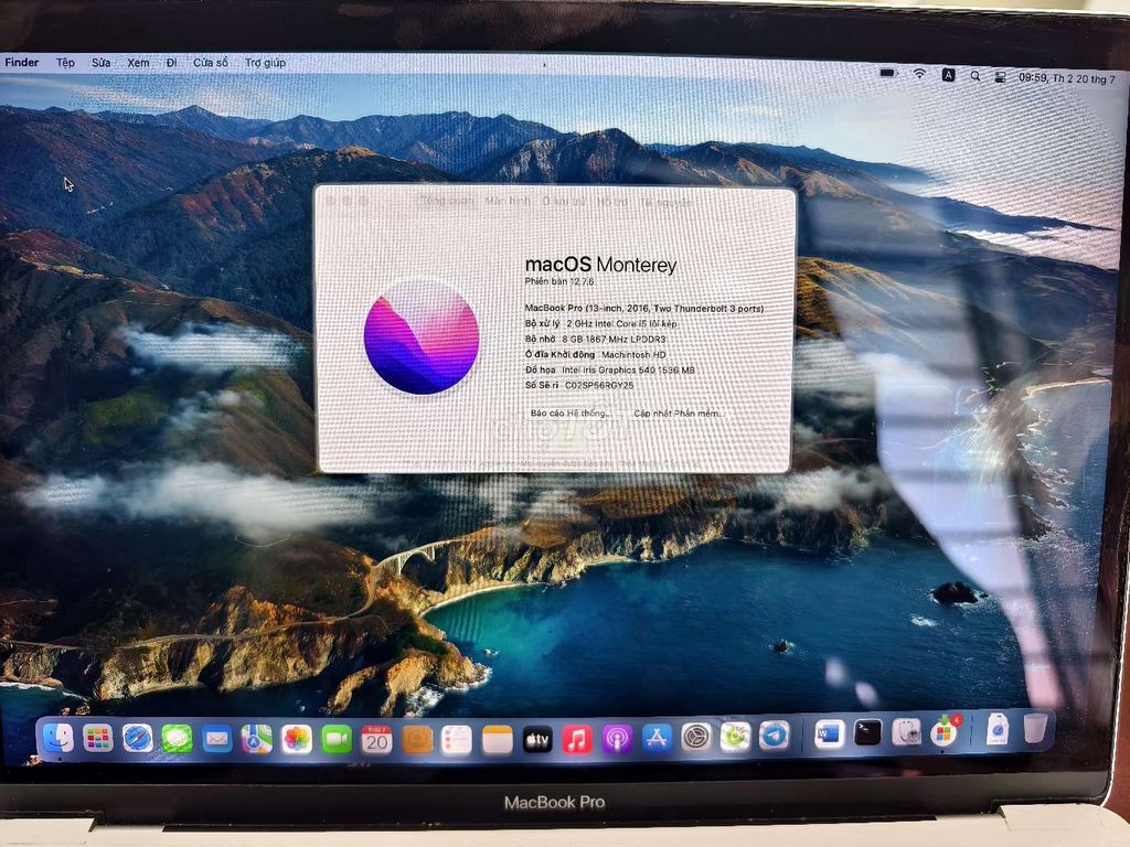 Apple MacBook Pro 2016 8GB/256GB Bạc. Mua bán Laptop tại Thành phố Nha Trang Khánh Hòa được đăng bởi Nguyễn Ngoc hình 1