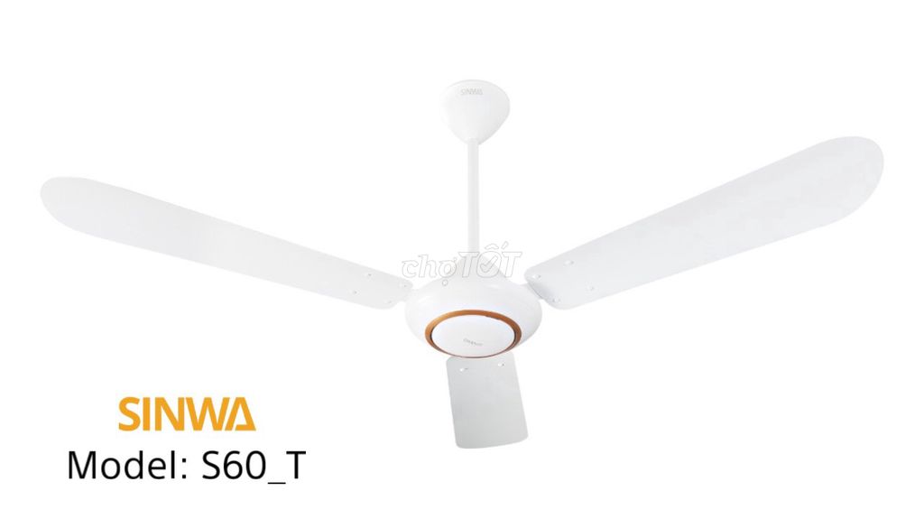 Quạt trần SINWA S60_T. Mua bán Quạt tại Huyện Đức Hòa Long An được đăng bởi Minh Phúc hình 1
