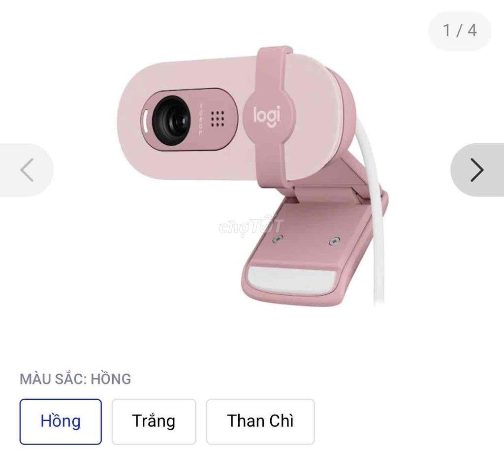 Webcam Logitech Brio 100 Hồng. Mua bán Phụ kiện (Màn hình, Chuột...) tại Thành phố Buôn Ma Thuột Đắk Lắk được đăng bởi Dương Nam hình 1