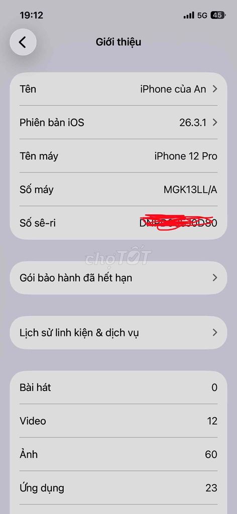 Apple iPhone 12 Pro 128. Mua bán Điện thoại tại Thị xã Long Mỹ Hậu Giang được đăng bởi Samsung  hình 1