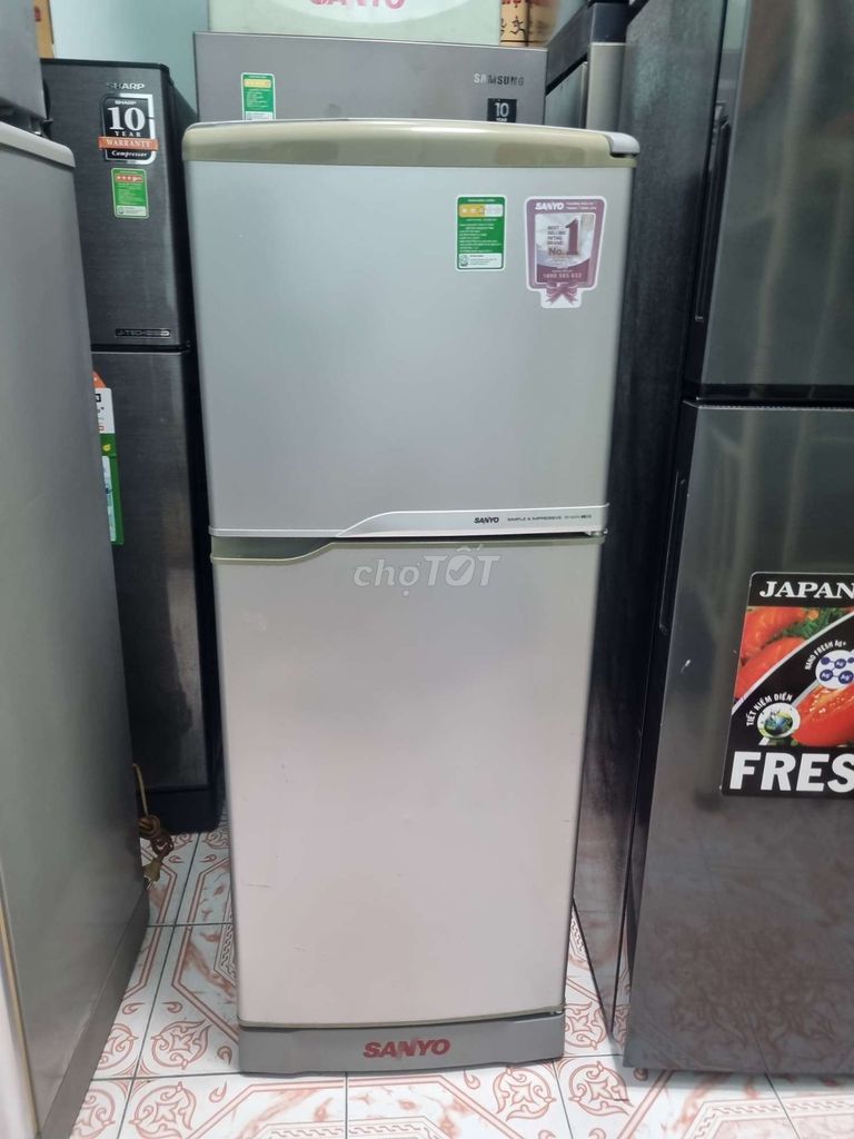 Thanh lý tủ lạnh Sanyo 130l đẹp chạy chạy bền