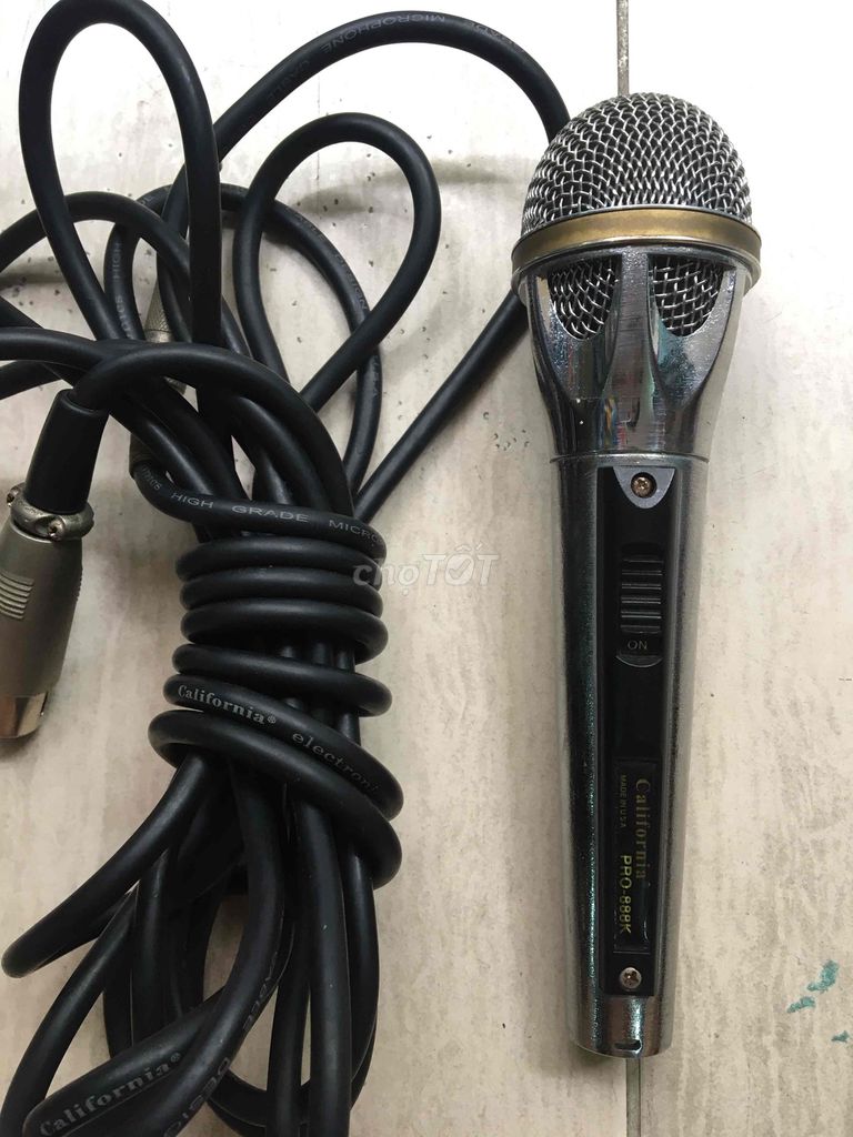 Microphone California PRO-888K Bạc, Đen Mỹ. Mua bán Tivi, Âm thanh tại Quận 6 Tp Hồ Chí Minh được đăng bởi đạt  hình 1