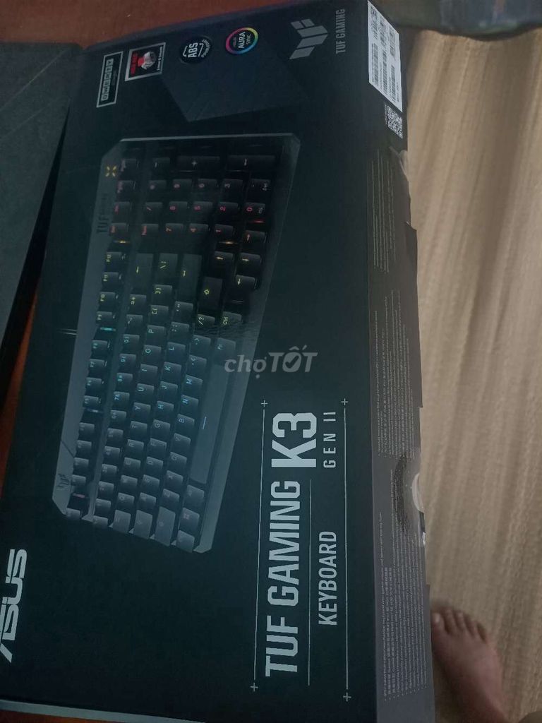 Bàn phím Asus TUF Gaming K3 Đen. Mua bán Phụ kiện (Màn hình, Chuột...) tại Quận 12 Tp Hồ Chí Minh được đăng bởi  Phạm Tuấn Phương hình 1