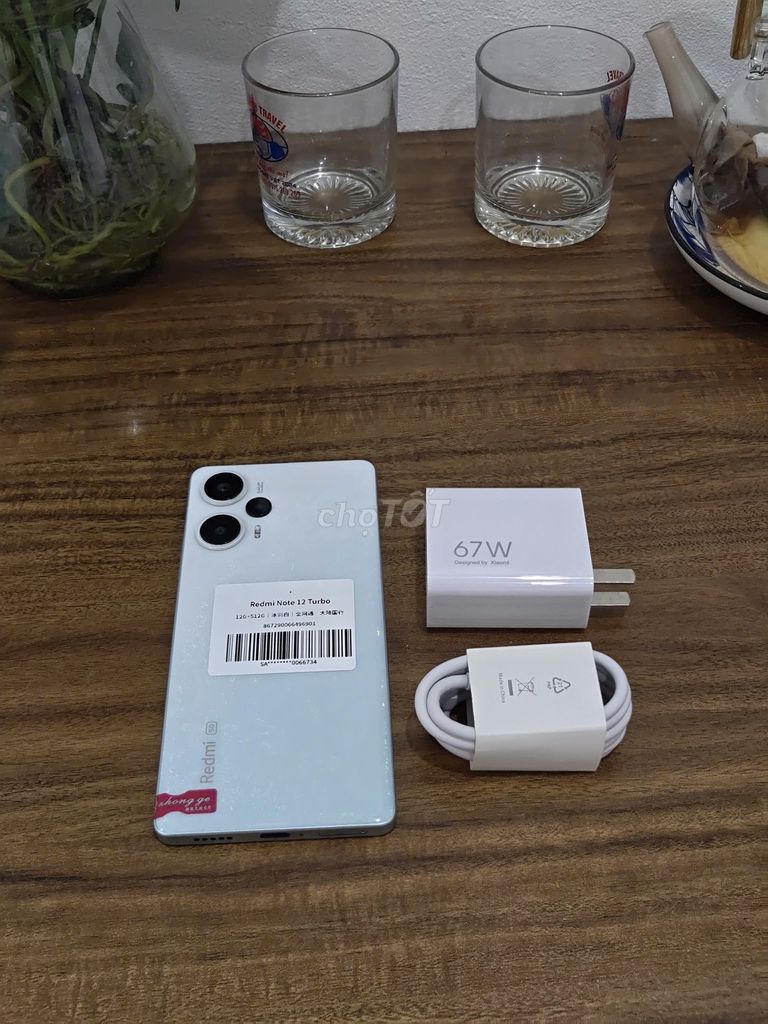 Redmi Note 12 Turbo 12/512 Trắng sạc 67w có COD. Mua bán Điện thoại tại Quận Ba Đình Hà Nội được đăng bởi Android Top hình 1