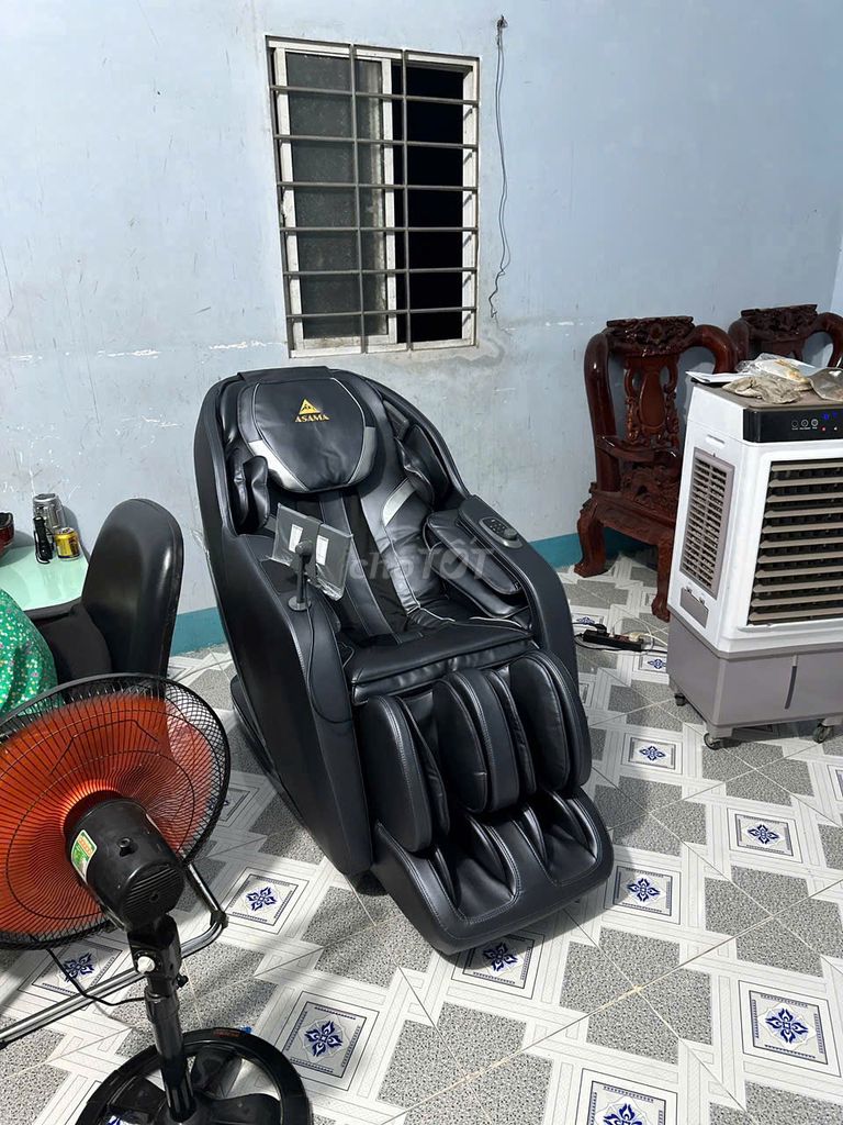 Ghế massage ASAMA AS 350 Xanh đen Bi lăn. Mua bán Bàn ghế tại Thành phố Sa Đéc Đồng Tháp được đăng bởi lantuongasama hình 1