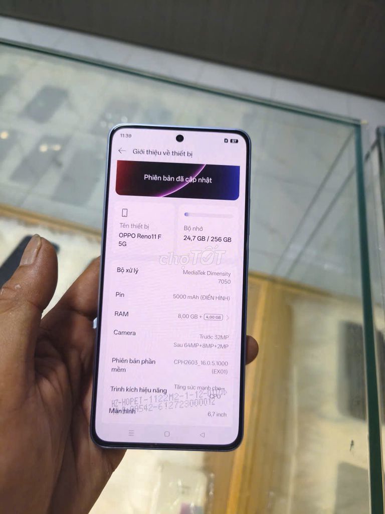 Oppo Reno 11F 5G 256GB xanh. Mua bán Điện thoại tại Huyện Đồng Phú Bình Phước được đăng bởi 2H Mobile hình 1