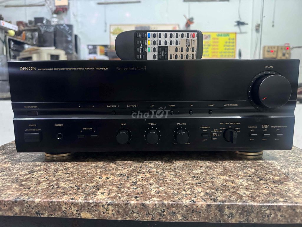 Amply Denon PMA-880R hàng xuất Châu Âu 4 dòng điện