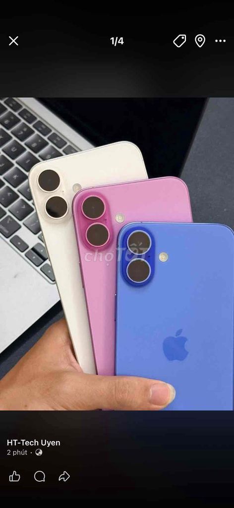 Apple iPhone 16 Plus 128GB Nhiều màu Đã qua sử dụn. Mua bán Điện thoại tại Thành phố Biên Hòa Đồng Nai được đăng bởi Uyên Phạm hình 1