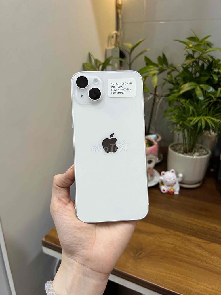iPhone 14 Plus 128GB Trắng màn lô pin new. Mua bán Điện thoại tại Huyện Hóc Môn Tp Hồ Chí Minh được đăng bởi SIRI STORE HCM hình 1