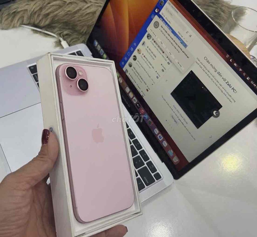 15 Plus 512GB Hồng Quốc tế Mỹ pin 92. Mua bán Điện thoại tại Quận 3 Tp Hồ Chí Minh được đăng bởi Nam Á Mobile hình 1
