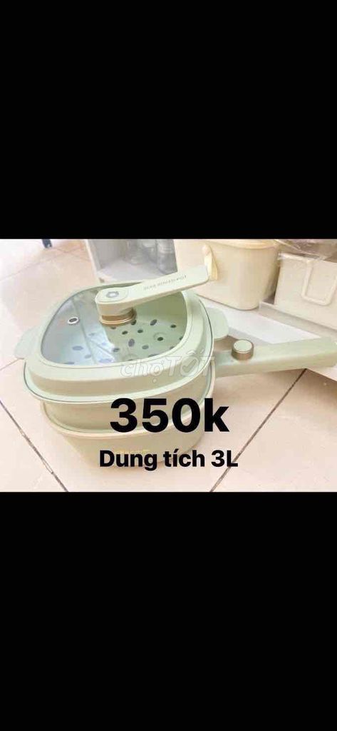 Nồi điện đa năng Xanh nhạt 3 lít. Mua bán Bếp, lò, đồ điện nhà bếp tại Huyện Đan Phượng Hà Nội được đăng bởi Trinh Trinh hình 1